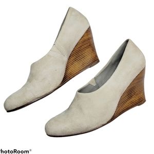 Eileen Fisher suede wedges size 9
